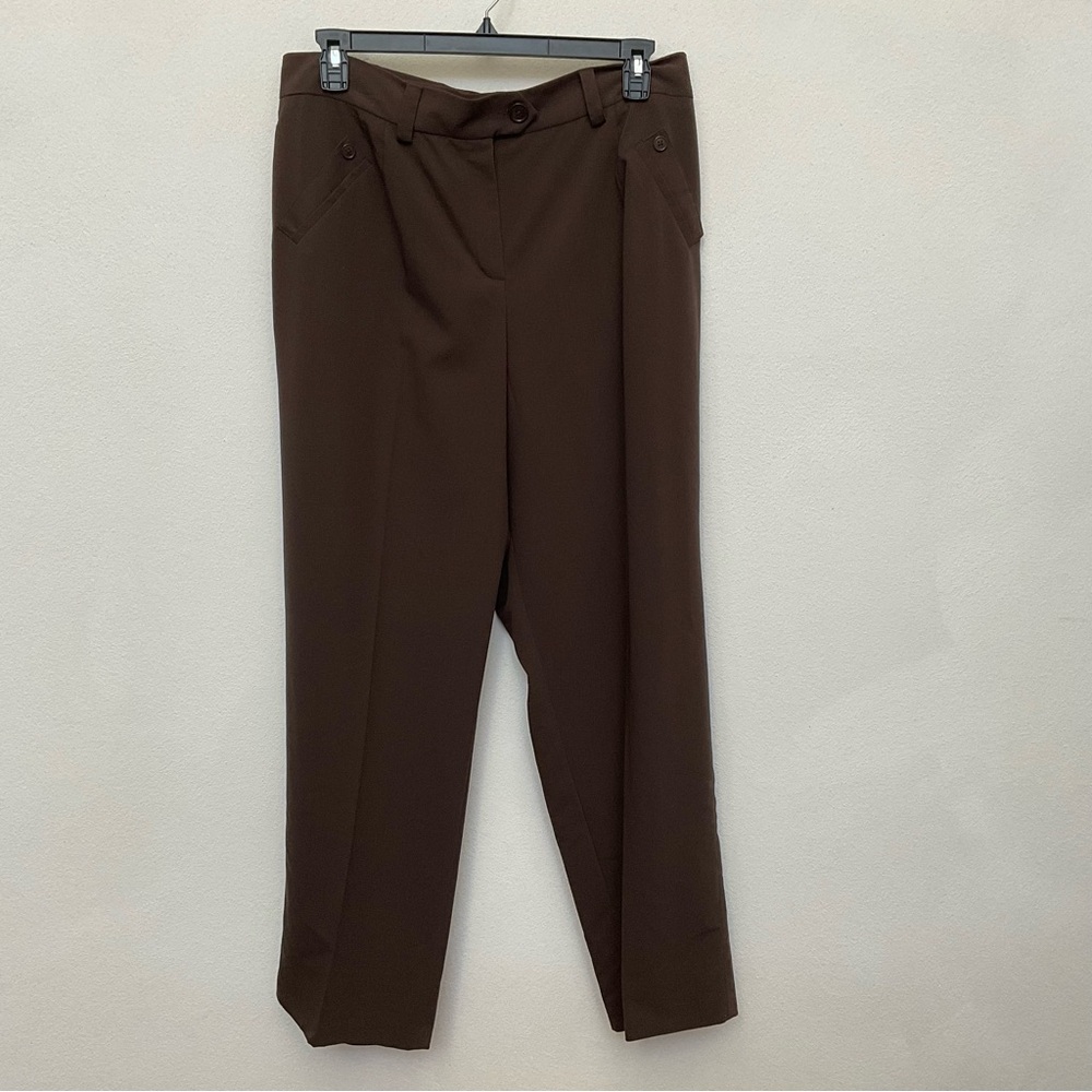 NWT Cato Classic Fitrelaxed Thigh Chocolate Brown Trousers Size 18W Work Career